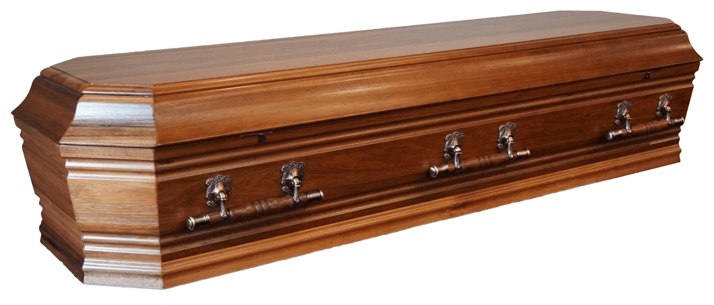 Woodville Solid Tasmanian Blackwood Coffin by Fry Bros Funerals in Maitland